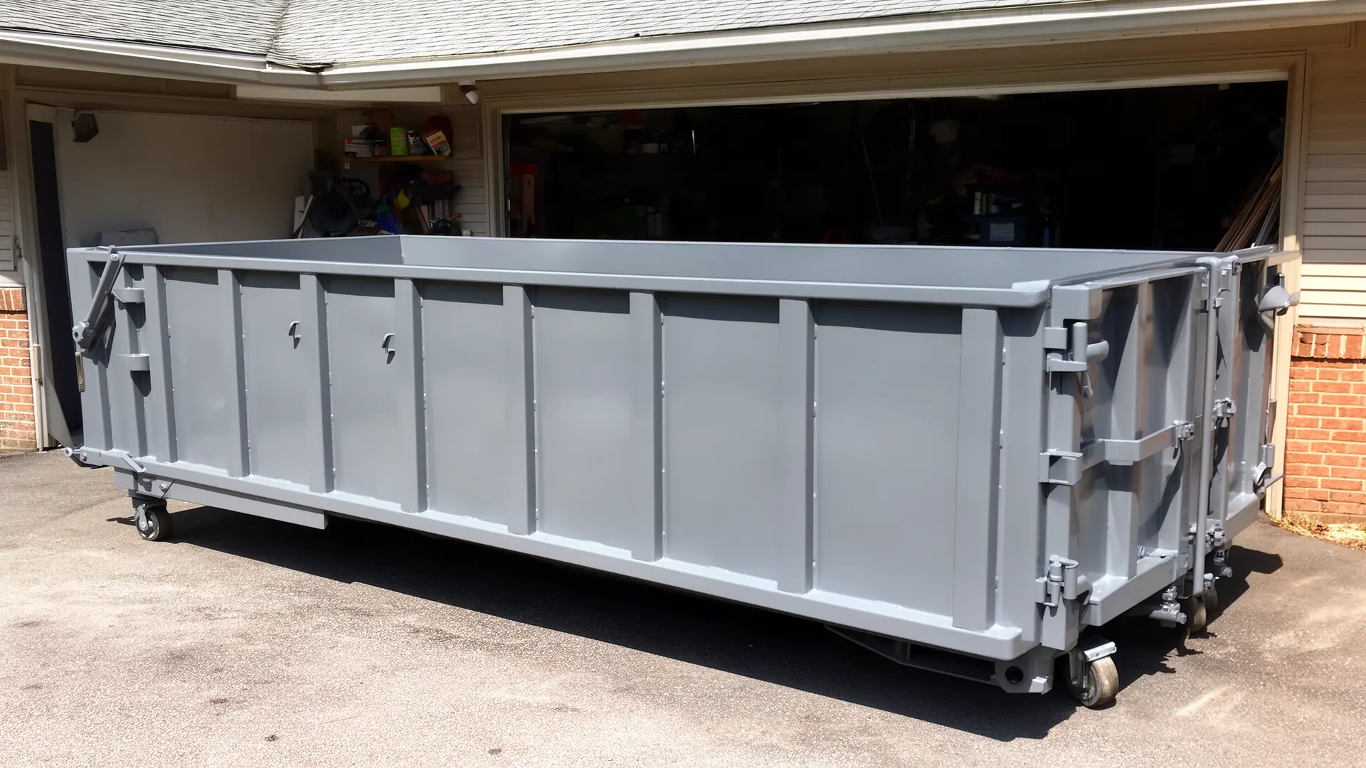 Roll-off dumpster from Norton's Hampton Dumpsters in Hampton, VA